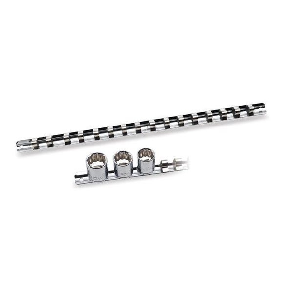 Tool Powerbuilt® 1/4in Drive Socket Rail Holds 16 Sockets - TO709866